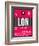 LON London Luggage Tag 2-NaxArt-Framed Art Print