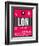 LON London Luggage Tag 2-NaxArt-Framed Art Print