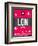 LON London Luggage Tag 2-NaxArt-Framed Art Print