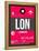 LON London Luggage Tag 2-NaxArt-Framed Stretched Canvas