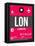 LON London Luggage Tag 2-NaxArt-Framed Stretched Canvas