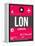 LON London Luggage Tag 2-NaxArt-Framed Stretched Canvas