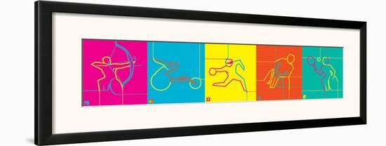 London 2012 Paralympics, Dynamic Pictograms-null-Framed Art Print