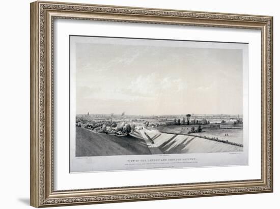 London and Croydon Railway, New Cross, Deptford, London, 1838-Edward Duncan-Framed Giclee Print