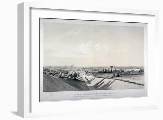 London and Croydon Railway, New Cross, Deptford, London, 1838-Edward Duncan-Framed Giclee Print