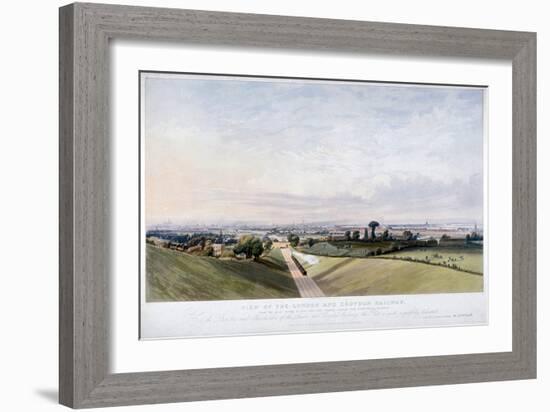 London and Croydon Railway, New Cross, Deptford, London, 1839-Edward Duncan-Framed Giclee Print