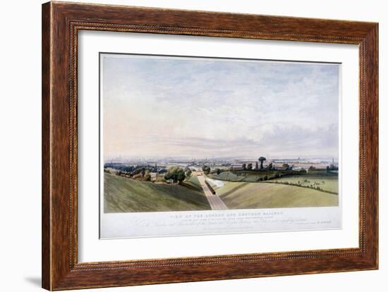 London and Croydon Railway, New Cross, Deptford, London, 1839-Edward Duncan-Framed Giclee Print