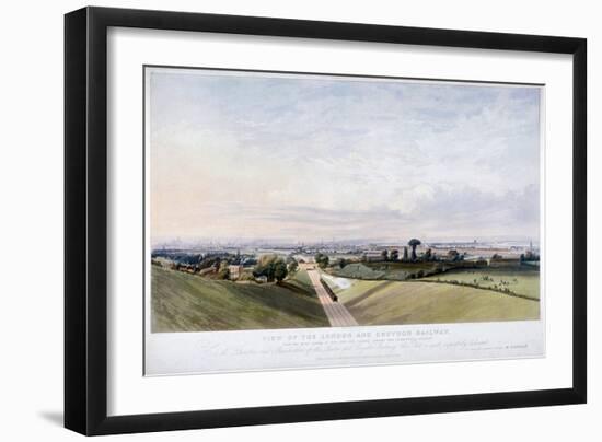 London and Croydon Railway, New Cross, Deptford, London, 1839-Edward Duncan-Framed Giclee Print