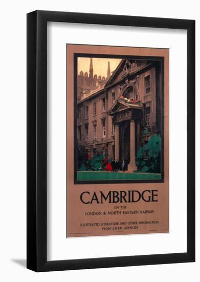 London and North Eastern Railway, Men Outside Building-null-Framed Art Print