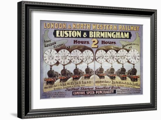 London and North Western Railway, Euston and Birmingham-null-Framed Giclee Print