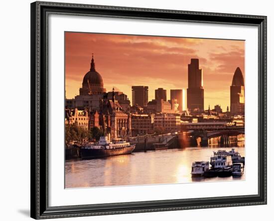 London and River Thames, England-Doug Pearson-Framed Photographic Print