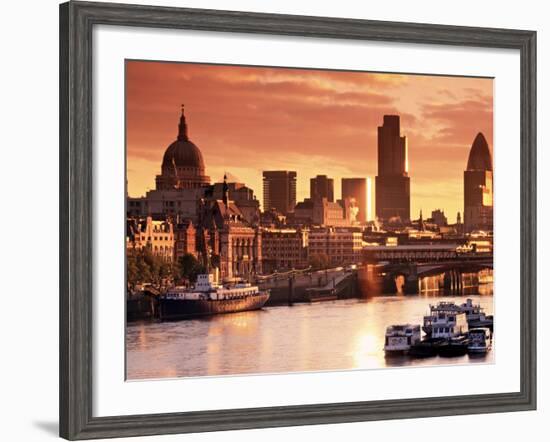 London and River Thames, England-Doug Pearson-Framed Photographic Print