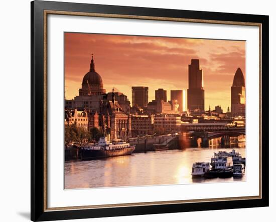 London and River Thames, England-Doug Pearson-Framed Photographic Print