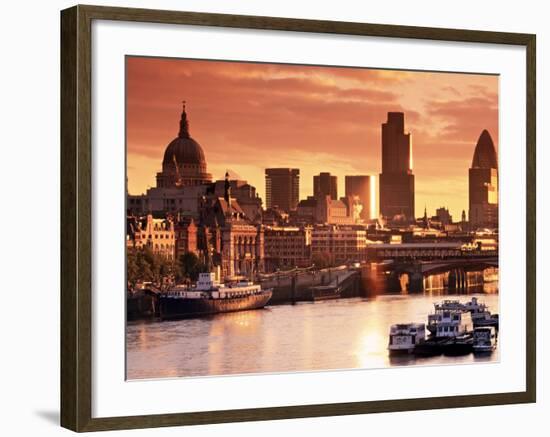 London and River Thames, England-Doug Pearson-Framed Photographic Print