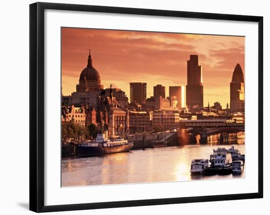 London and River Thames, England-Doug Pearson-Framed Photographic Print