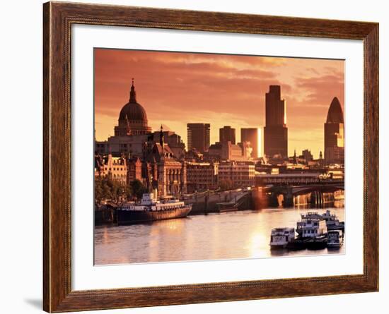 London and River Thames, England-Doug Pearson-Framed Photographic Print