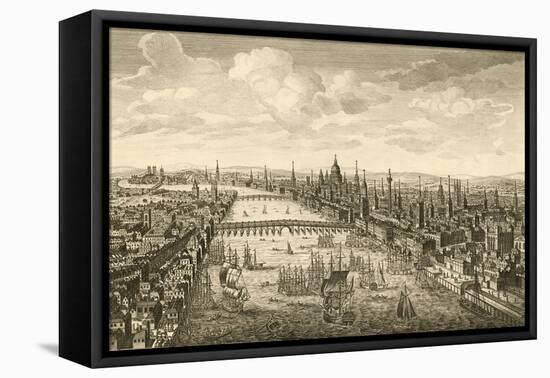 London And the Thames, 18th Century-Miriam and Ira Wallach-Framed Premier Image Canvas