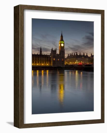 London Big Ben evening-Charles Bowman-Framed Photographic Print