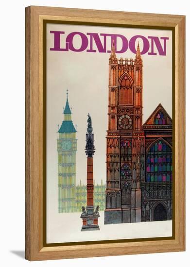 London Big Ben-Vintage Apple Collection-Framed Premier Image Canvas