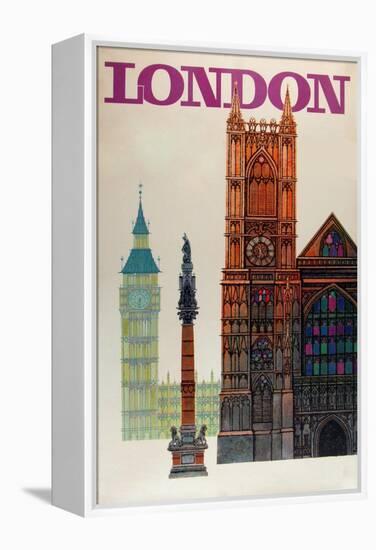 London Big Ben-Vintage Apple Collection-Framed Premier Image Canvas