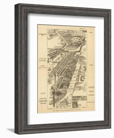 London Birdseye-null-Framed Art Print