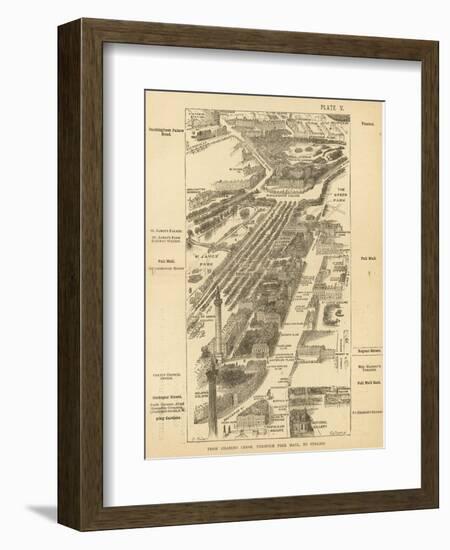 London Birdseye-null-Framed Art Print