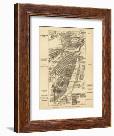 London Birdseye-null-Framed Art Print