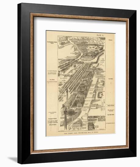 London Birdseye-null-Framed Art Print