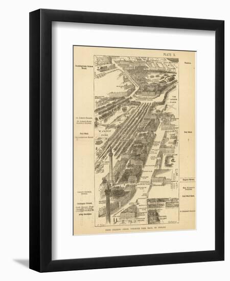 London Birdseye-null-Framed Art Print