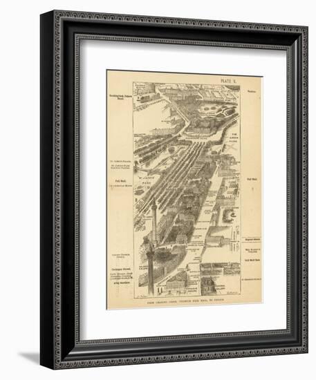 London Birdseye-null-Framed Art Print