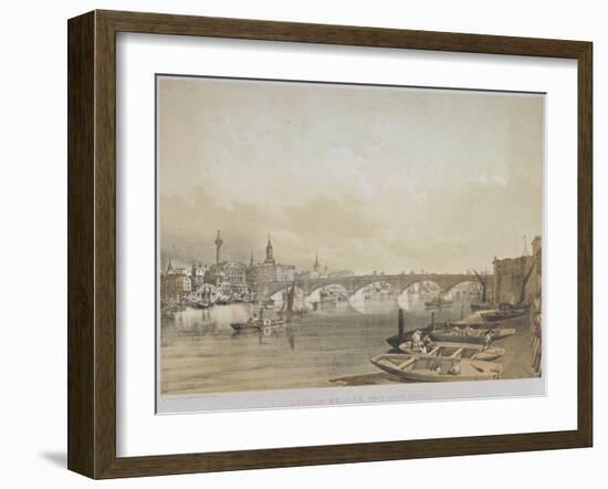 London Bridge, 1852-William Simpson-Framed Giclee Print