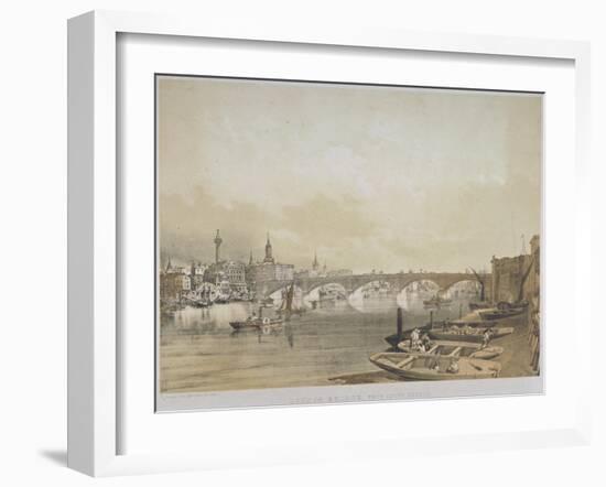 London Bridge, 1852-William Simpson-Framed Giclee Print