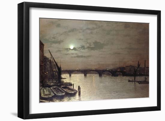 London Bridge, 1883-John Atkinson Grimshaw-Framed Giclee Print