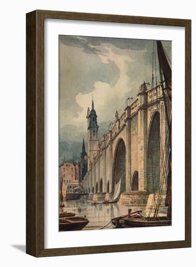 'London Bridge', 1893, (c1915)-Unknown-Framed Giclee Print