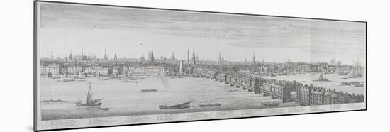 London Bridge, London, 1749-Nathaniel Buck-Mounted Giclee Print