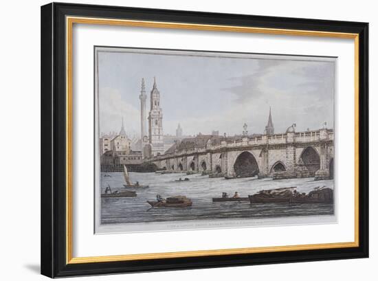 London Bridge, London, 1790-Joseph Constantine Stadler-Framed Giclee Print