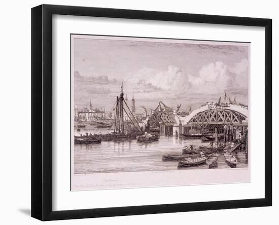 London Bridge, London, 1827-Edward William Cooke-Framed Giclee Print