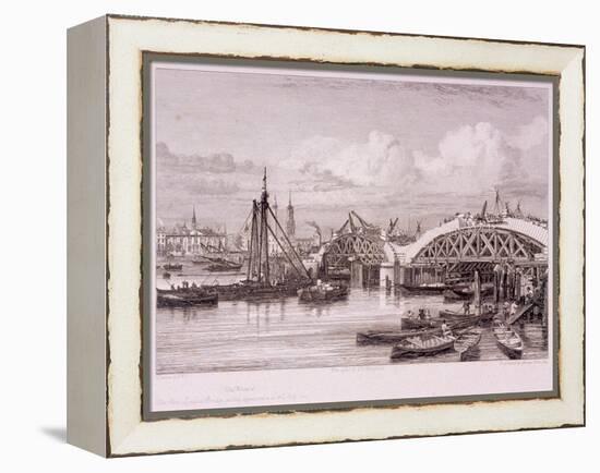 London Bridge, London, 1827-Edward William Cooke-Framed Premier Image Canvas