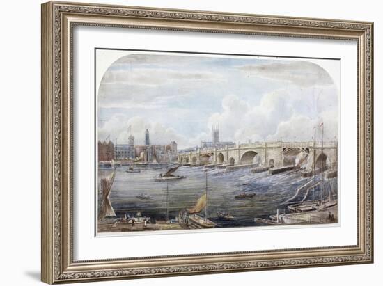 London Bridge, London, 1831-G Yates-Framed Giclee Print