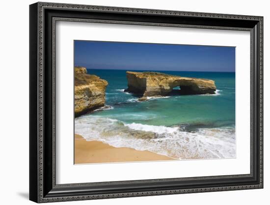 London Bridge, Port Campbell National Park, Great Ocean Road, Victoria, Australia-null-Framed Art Print