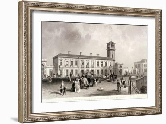 London Bridge Station, Bermondsey, London, 1845-Henry Adlard-Framed Giclee Print