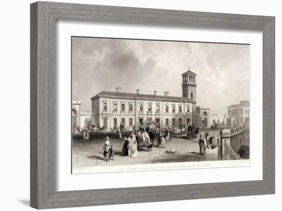 London Bridge Station, Bermondsey, London, 1845-Henry Adlard-Framed Giclee Print