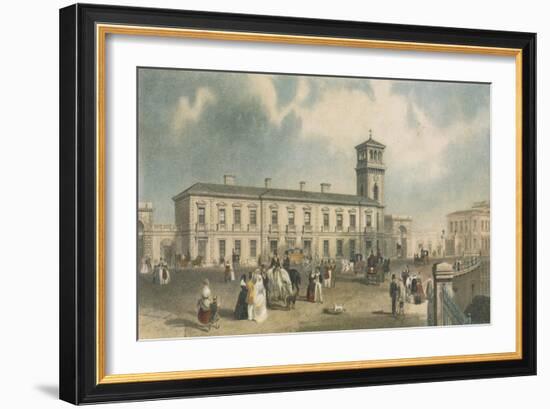 London Bridge Station, Bermondsey, London, 1845-Henry Adlard-Framed Giclee Print