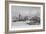 London Bridge under Construction, 1827-George Cooke-Framed Giclee Print