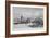 London Bridge under Construction, 1827-George Cooke-Framed Giclee Print