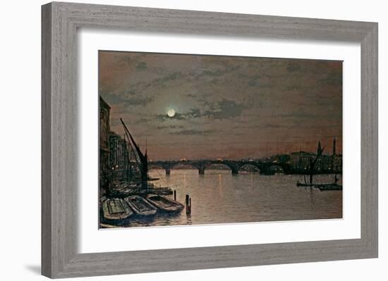 London Bridge-John Atkinson Grimshaw-Framed Giclee Print