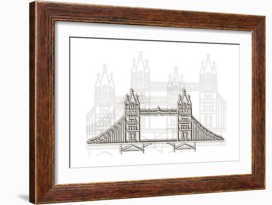 London Bridge-Cristian Mielu-Framed Art Print