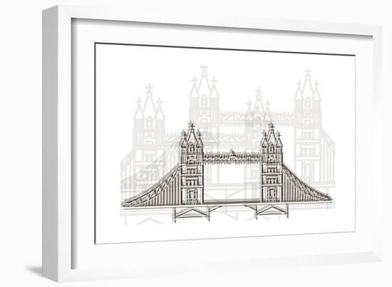 London Bridge-Cristian Mielu-Framed Art Print