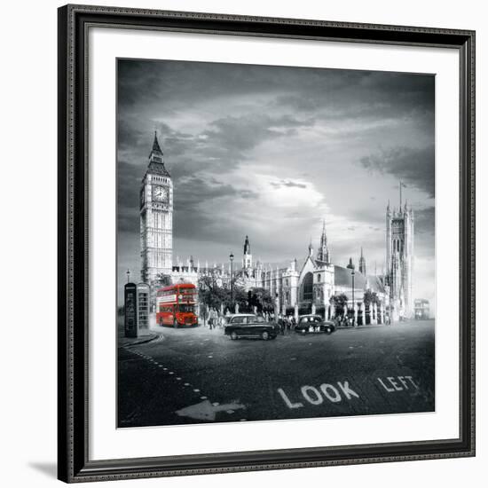 London Bus II-Jurek Nems-Framed Giclee Print