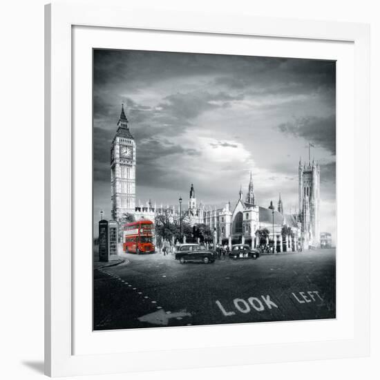 London Bus II-Jurek Nems-Framed Giclee Print